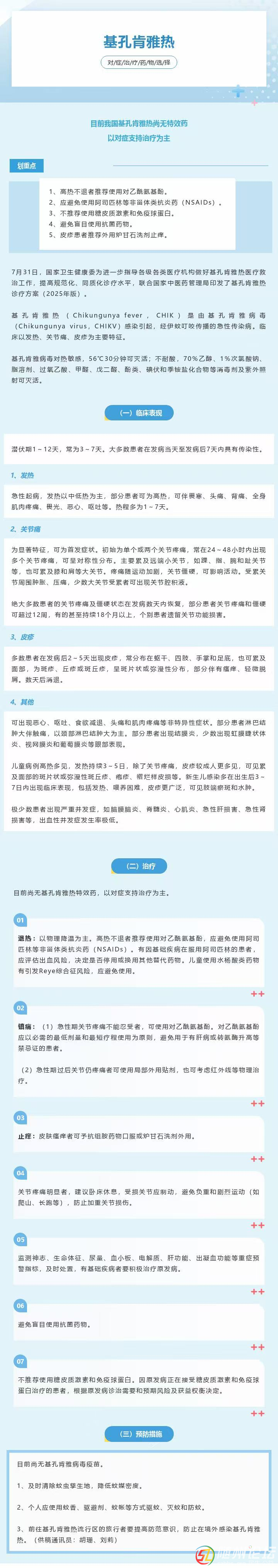 隨州市中心醫(yī)院：“基孔肯雅熱”——對(duì)癥治療藥物選擇